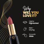 MARS Plush Velvet Creamy Matte Lipstick for women | Smooth Glide | One Swipe Pigmentation | Non-Drying and Creamy Formula | Rich and Vibrant Color | 3.2 gm | (03-Brown Sugar) - Image 3