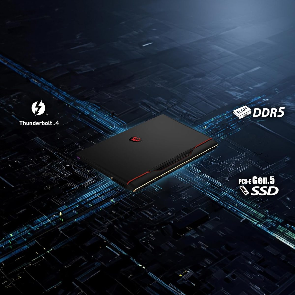MSI Raider GE78 HX, Intel 14th Gen. i9-14900HX, 43CM QHD+ 240Hz Gaming Laptop (32GB/2TB NVMe SSD/Windows 11 Home/NVIDIA GeForce RTX 4080, GDDR6 12GB/Core Black/3.1Kg), 14VHG-805IN - Image 10