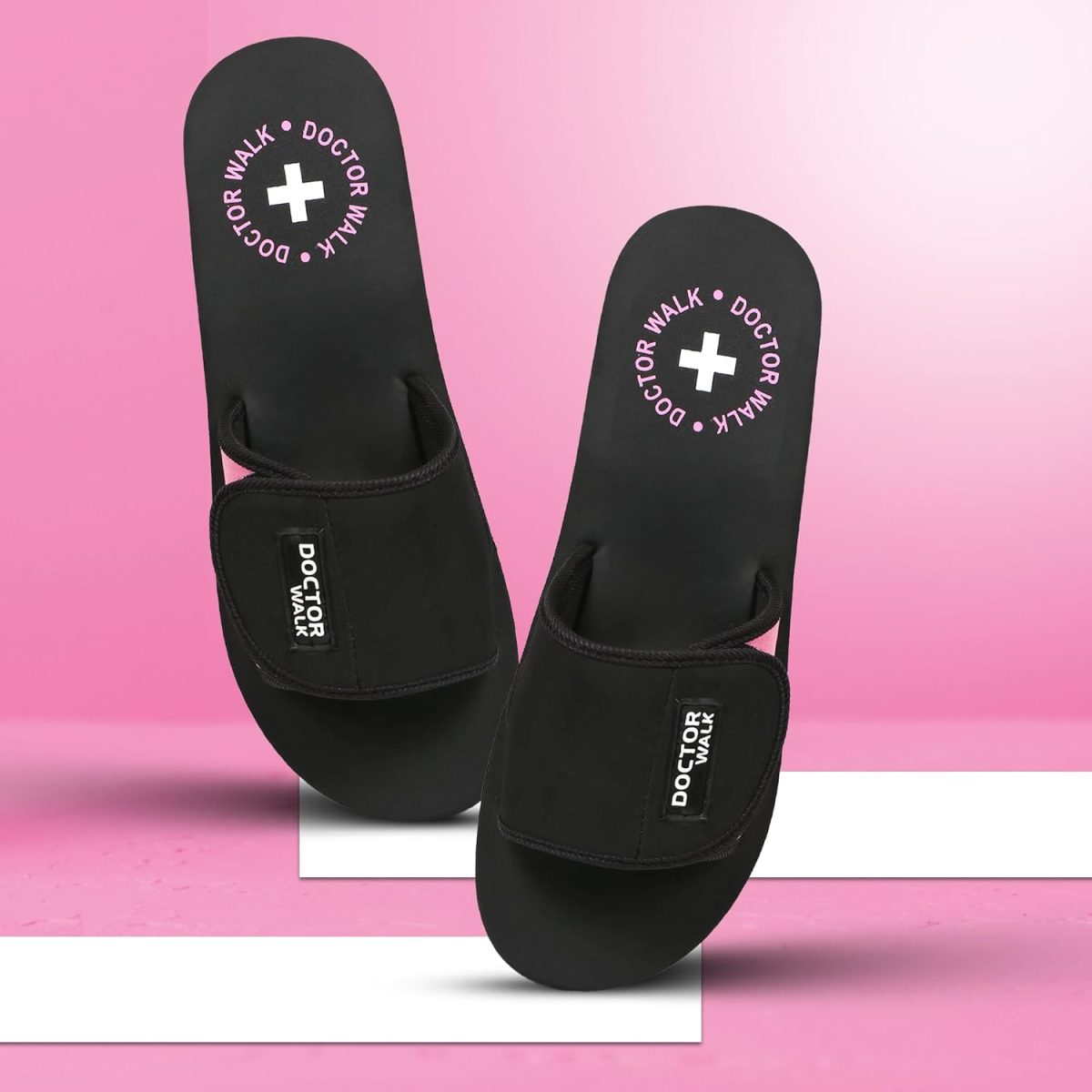 Doctor Walk Flip Flop for Women | Soft Comfortable | Breathable | Fashionable | Stylish | Trendy | Super soft | Lightweight | Anti-Slip Sole | Indoor & Outdoor | (DW-029)(Pink) - Image 4