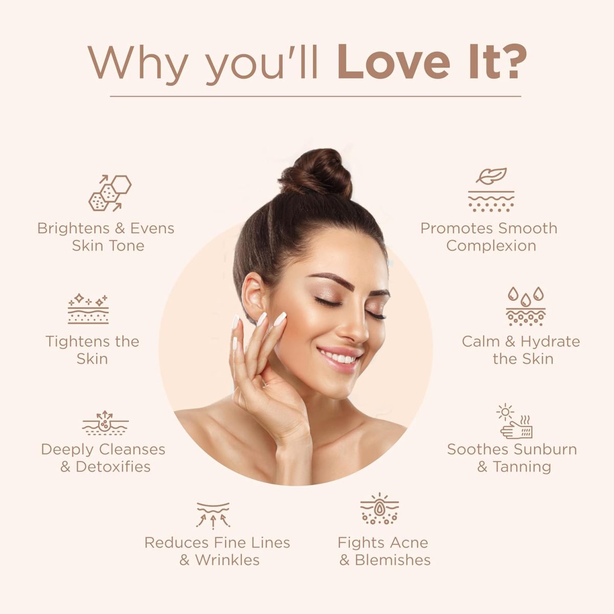 Indus Valley Bio Organic Sandalwood Face Pack Powder | Lightens Suntan, Dark Spots & Pigmentation | Prevents Acne Breakouts | Enriched with Chandan Powder for Glowing Skin & Tan Removal - 200g - Image 6