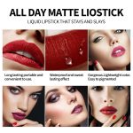 TopFinder® || Nude Lipstick || Lipstick Combo Pack Waterproof || Long Lasting || Velvet 6 Shades || Non Transfer Beauty Product Kit- Lip Gloss For Women, Liquid Glossy, Lipsticks Set For Women - Image 3