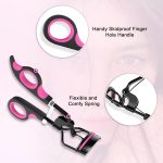 GLUN® Professional Eyelash Curler, Rubber Gripped Stainless Steel Wide Angle Lash Curler, Beauty Makeup Tool Universal Eye Shapes, Painless Fits Get Gorgeous Eyelashes in Seconds - Image 3