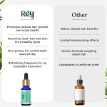 Rey Naturals Pure Rosemary Essential Oil For Hair Growth, Hairfall Control, Dandruff & Skin | Non Greasy Rosemary Oil for Skin, Body and Shiny Soft Hair | Hair Oil For Women & Men - 15ml - Image 8