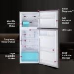 LG 242 L 3 Star Smart Inverter Frost-Free Double Door Refrigerator (GL-I292RPZX, Shiny Steel, Door Cooling+) - Image 14