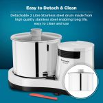 Butterfly Smart Wet Grinder, 2L (White) with Coconut Scrapper Attachment, Output - 150 W, Input 260 W - Image 6