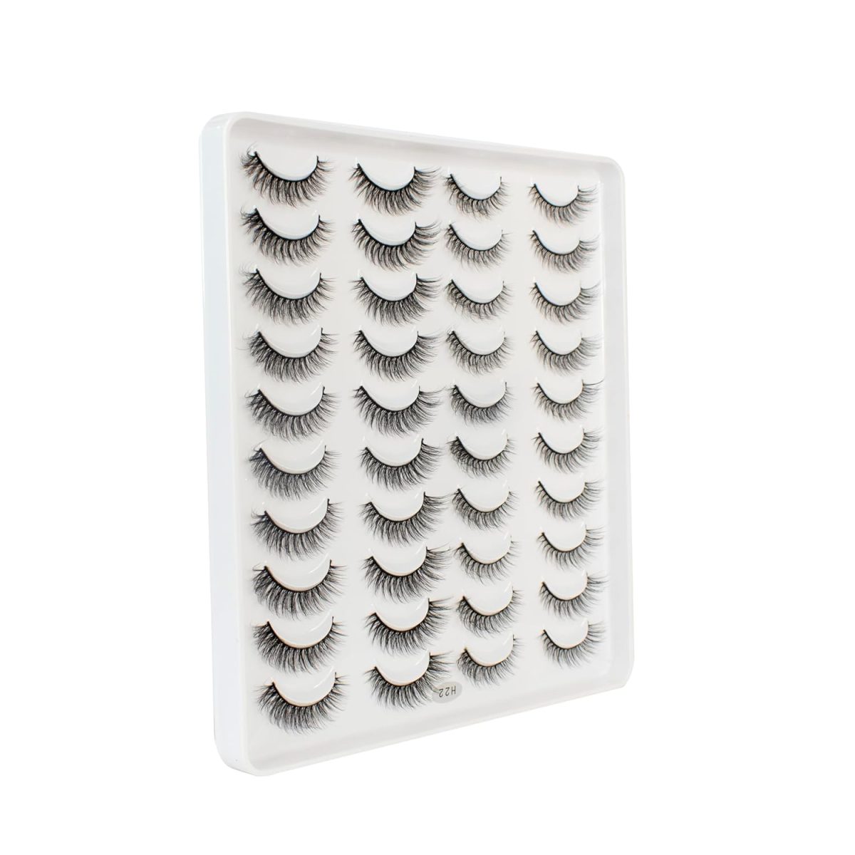 ONMO Beauty False Eyelash For Women-Natural & Lightweight 20 Pair Faux Mink Fake Eyelashes/Soft & Comfortable Black Reusable Cat Eye Lashes extension/Long Lasting Eye Makeup Lash-(Love) - Image 2