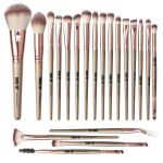 Maange 20 Pcs Professional Makeup Brushes Foundation Eyeshadow Blush Brush,Travel Kabuki Blending Concealers Face Powder Eye Make Up Brushes Set Kit (Champagne) - Image 9