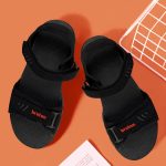 BRUTON Sandals for Men's | Light Weight, Comfortable & Trendy | Soft Footbed | Casual and Stylish Sandals for Walking, Working All Day Black - Image 2