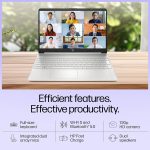 HP 15s, 12th Gen Intel Core i3-1215U, 8GB DDR4, 512GB SSD (Win 11, Office 21, Silver, 1.69kg) Anti-Glare, 15.6-inch (39.6cm), FHD Laptop, Intel UHD Graphics, HD Camera, Dual Speakers, fq5326TU - Image 4