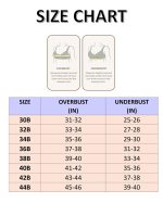 PLUMBURY Nylon Blend Full Support Minimizer Everyday Bra For Women Full Coverage | Wireless| Padded With Seamless Soft Cups - Image 4