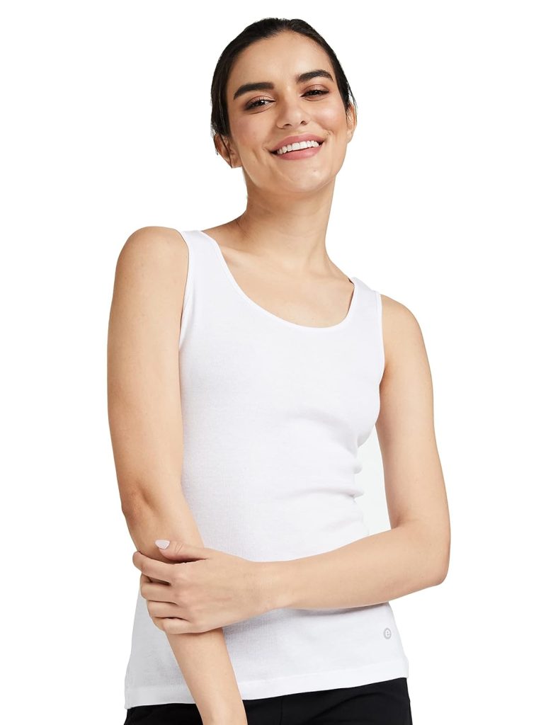 Enamor Women's Cotton Regular Fit Fabulous Inners E025 Stay New Tank Top