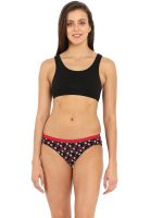 Jockey 1582 Women's Super Combed Cotton Elastane Stretch Slip On Crop Top Bra with Stay Fresh Treatment - Image 4