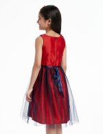 A.T.U.N. (ALL THINGS UBER NICE) Girls Embroidered Skater Knee Length Party Dress for Girls - Image 3