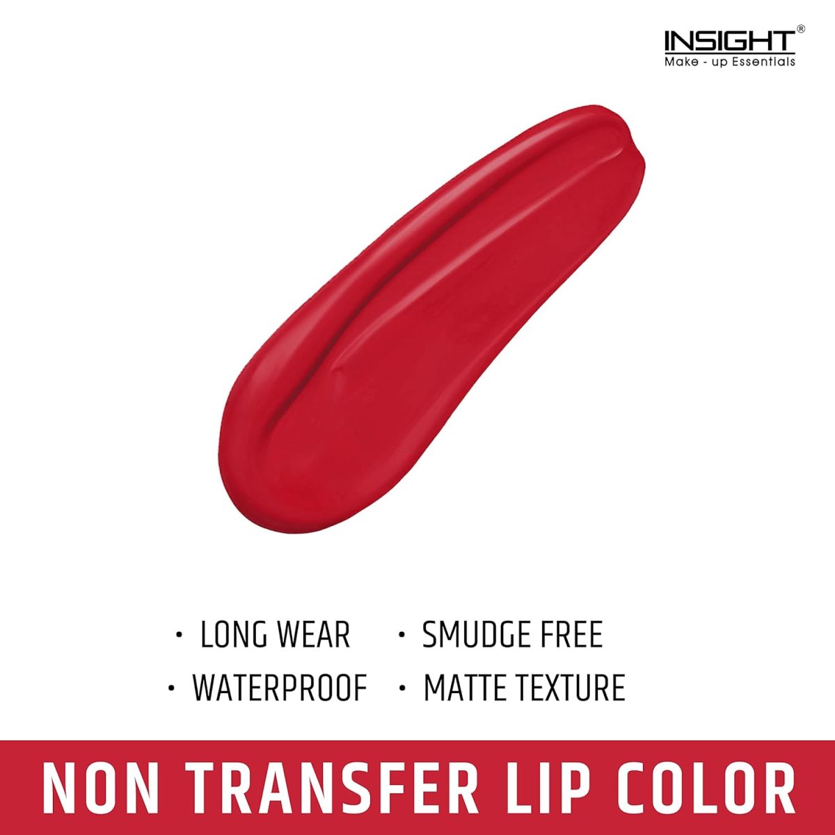 Insight Non Transfer Lip Color, Matte Finish, 4ml (18 Red Premiere) - Image 3