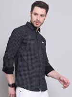 Majestic Man Men Comfort Slim Fit Pure Cotton Tartan Checked Casual Shirt - Image 3