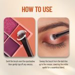 Swiss Beauty Eyeshadow Blending Brush with Soft and Synthetic Bristles For Eye Makeup (Pack of 1) - Silver - Image 4
