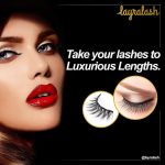 Layralash Magnetic False Eyelash Kit || Super Strong with Power of 10 Magnets || Waterproof Liquid EyeLiner || Simple & Coloured Eye Lashes || Reusable Lashes 3 Pairs with Applicator (Doll Pink) - Image 5