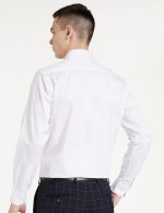 Amazon Brand - Symbol Men's Solid Cotton Formal Shirt | Plain | Full Sleeve - Regular Fit (Available in Plus Size and Combo Packs) - Image 2