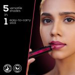RENEE FAB 5 Glossy 5 in 1 Lipstick 7.5 Gm - Five Shades in One - Moisturizing & Nourishing, Long Lasting, Glossy Finish - Intense Color Payoff - Compact, Glides Smoothly with One-Stroke Application - Image 6