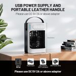 Portable Air Conditioners Cooling Fan, 3 in 1 Evaporative Air Cooler, Portable AC Unit with 3 Speeds, 3 Cool Mists, 4 Timers, 7 Color Lights, Personal Desktop Mini Cooling Fan for Room Camping Car - Image 7