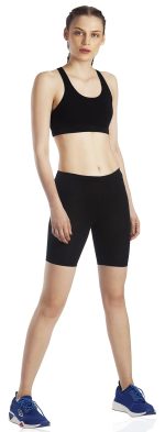 LAVOS Women Under Dress Sports Cycling Shorts, Bamboo Cotton Activewear Yoga Gym Workout Anti-Bacterial Uniform, Elastic Mid Waist Shorties Tights for Womens and Girls - Image 4