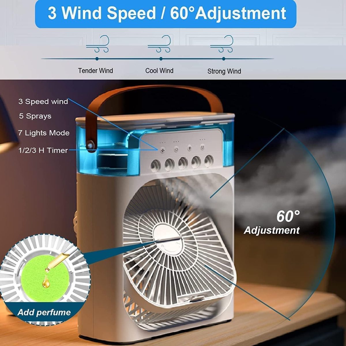 OmErOn MiNi CoOlEr FoR RoOm CoOlInG MiNi CoOlEr AiR CoOlEr PoRtAbLe HoMe OfFiCe AiR CoOlEr 3 In 1 CoNdItIoNeR MiNi CoOlEr HoUsE MiNi CoOlEr - Image 4
