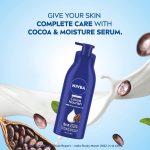 NIVEA Cocoa Nourish 400ml Body Lotion with Deep Moisture Serum| 48 H Moisturization | With Cocoa Butter & Coconut Oil | Non Greasy & Healthy Looking Skin |For Very Dry Skin - Image 4