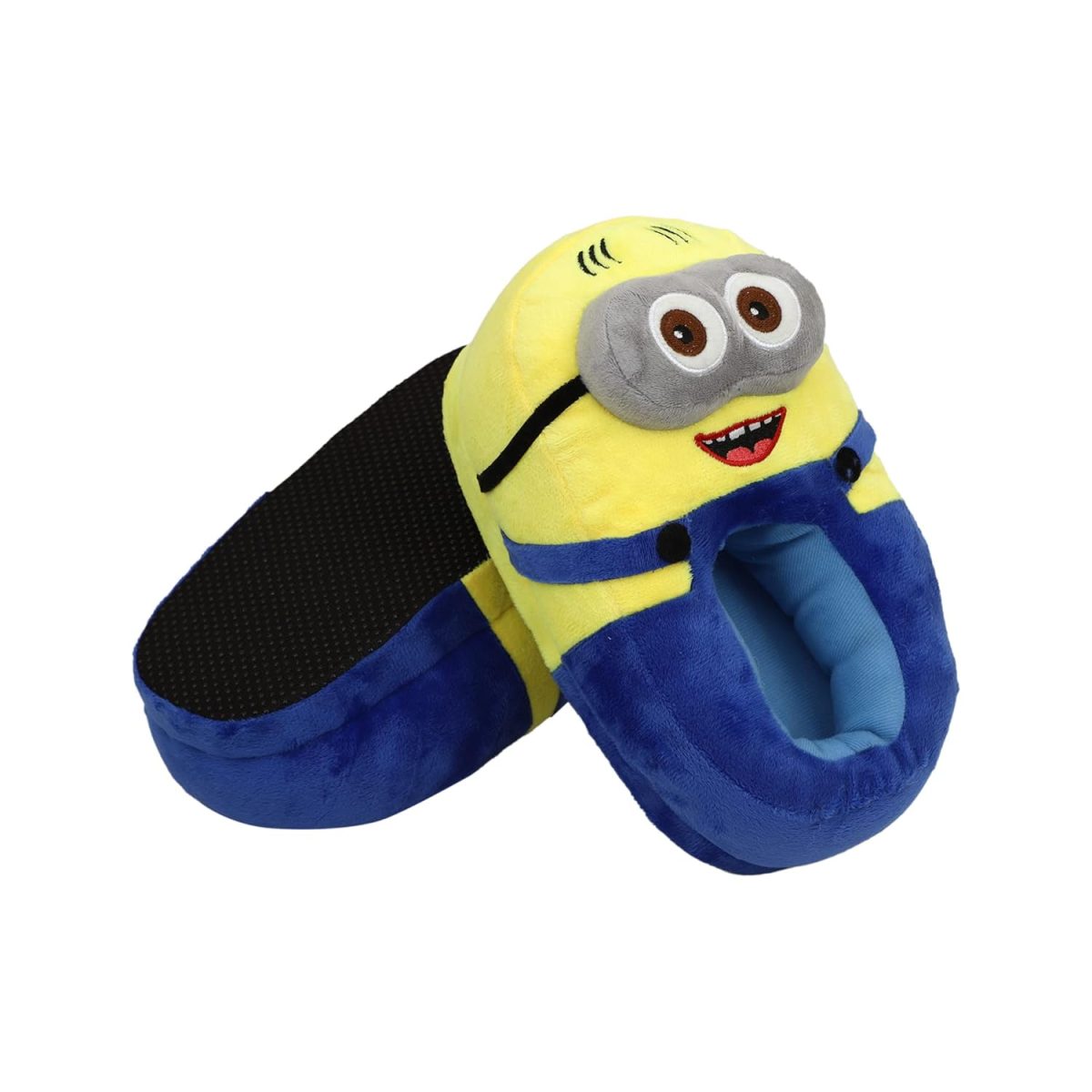 Qualtos Minin Bedroom Home Plush Slipper Shoes Free Size For Adult And Kids (Plush Shoes,blue,yellow) - Image 3