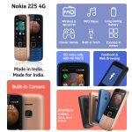 Nokia 225 4G Dual SIM Feature Phone with Long Battery Life, Camera, Multiplayer Games, and Premium Finish Black Colour - Image 2