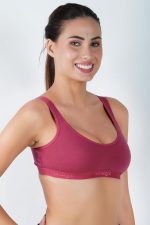 B-SOFT Molded Women Sports Bra,Non-Padded, Full Coverage for Women & Girls Beginners Non-Wired T-Shirt Gym Workout Bra, Activewear - Image 4