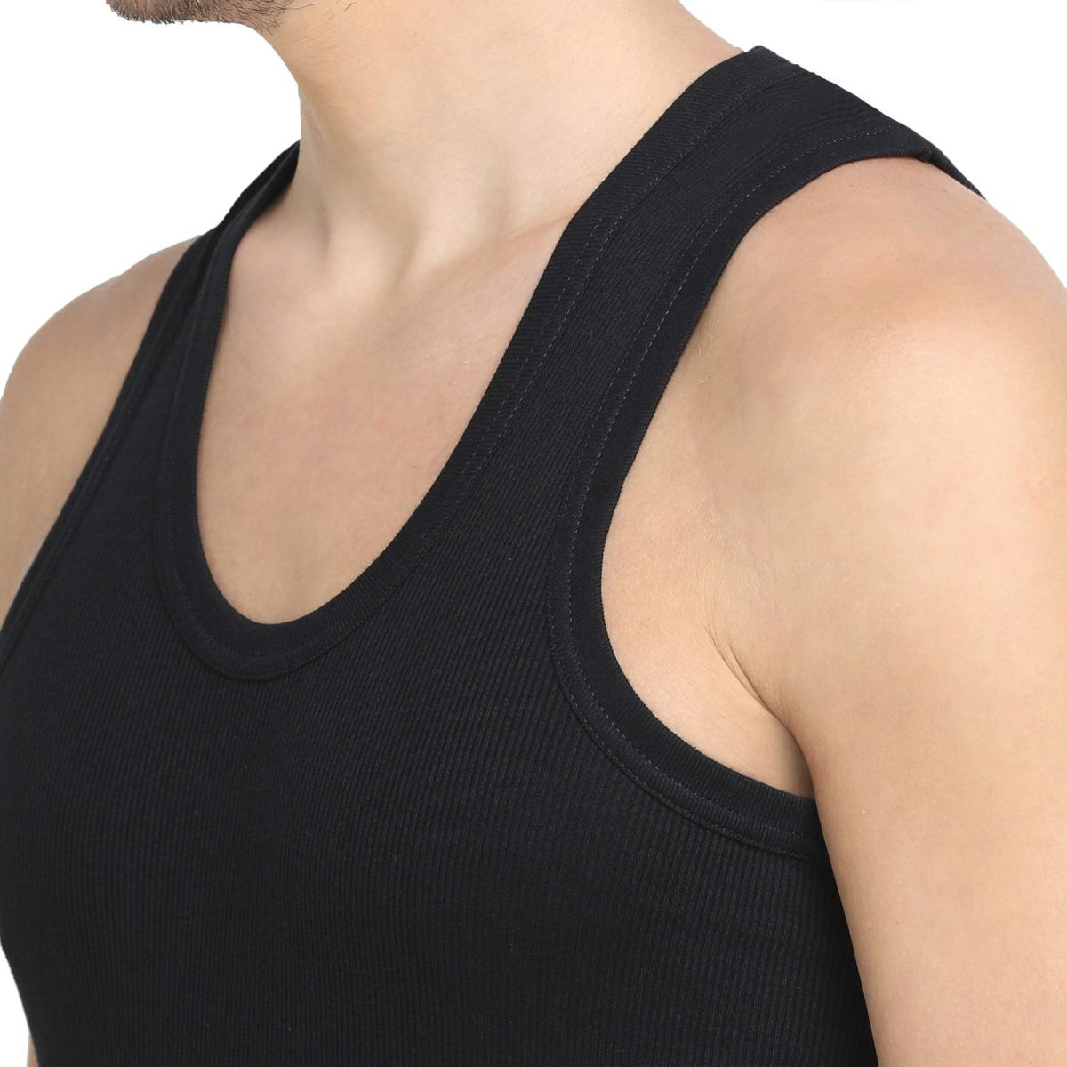 Dixcy Scott Originals Men's Solid 100% Combed Cotton Itch-Free & Comfortable Round Neck Sleeveless Under Regular Fit Shirt Tank Fit Vest Innerwear - Victory Durby | Pack of 2 Print May Vary - Image 6