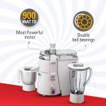 Sujata Powermatic Plus 900 Watts Juicer Mixer Grinder | 22000 Rotations Per Min | 90 Minutes Continuous Running | 2 Versatile Jars 1750 ml and 1000 ml - Image 2