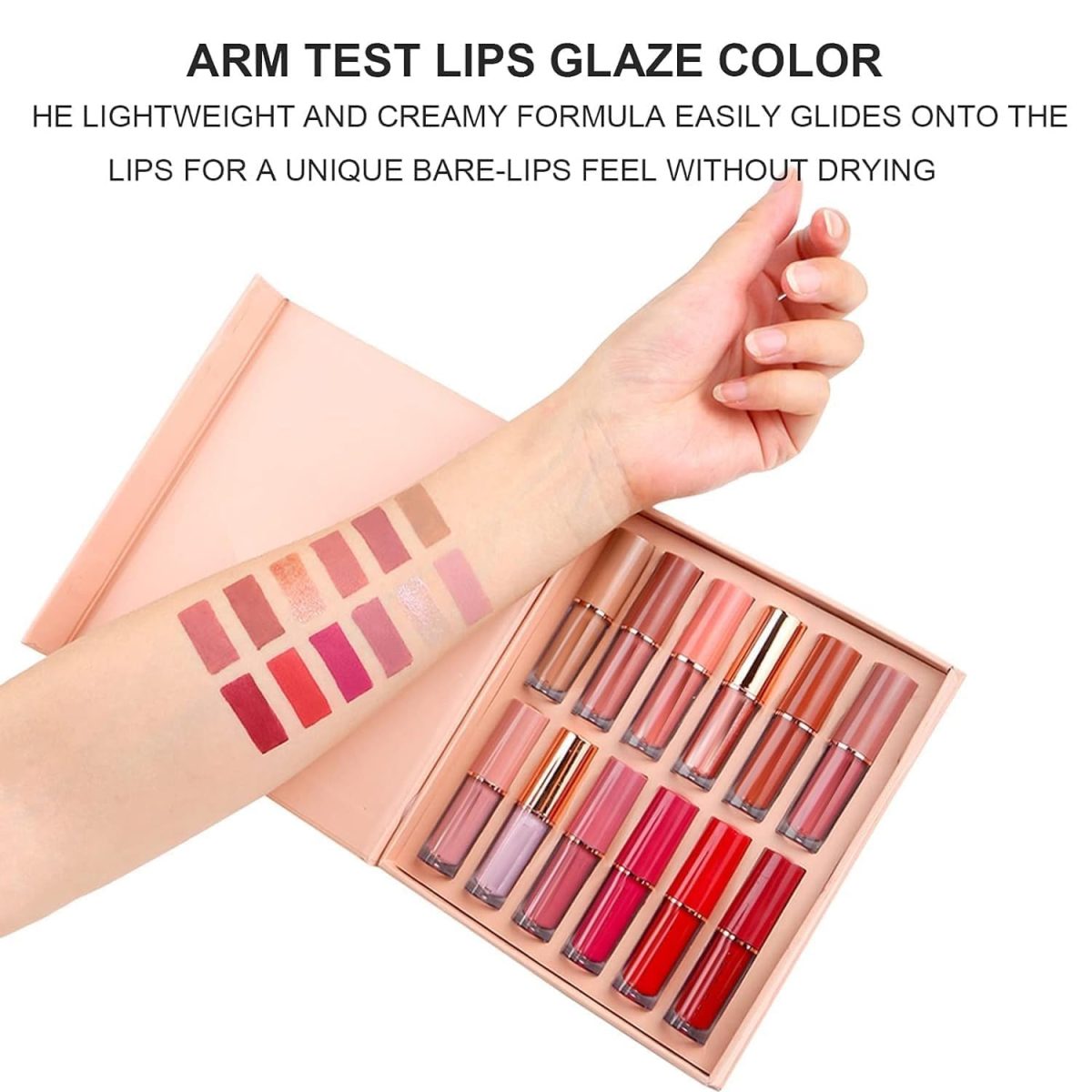 Swizhuda Handaiyan Lipstick Set of 12 Matte Velvet Mini Liquid Lipstick Set for Women - Image 5