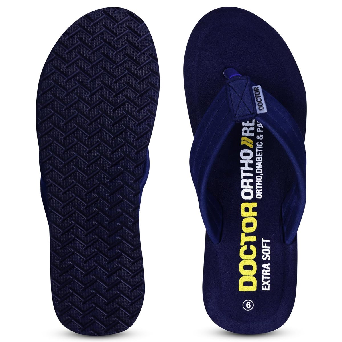 DOCTOR EXTRA SOFT Thong Arch Support Ortho Slippers for Women| Orthopedic Diabetic & Stylish| Lightweight Comfortable & Casual|Pregnancy Anti-Skid Bedroom Daily Use House Flip-Flops Ladies & Girls D-15 - Image 7