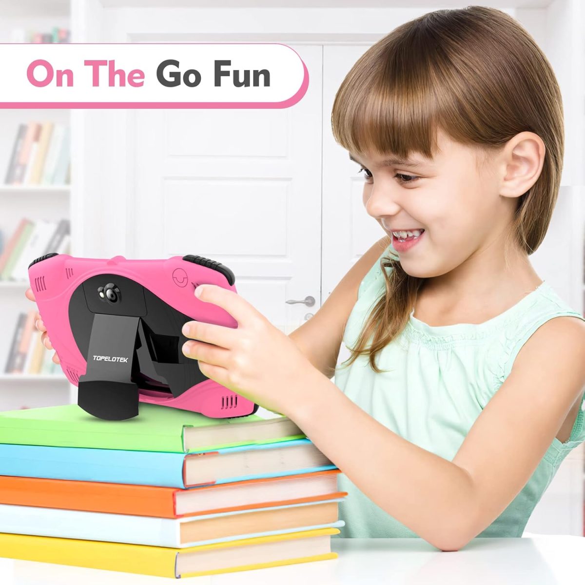 TOPELOTEK Kids Tablet for Toddlers 7IN Children's Tablets with Case Included, Educational Tablets for Kids with WiFi, Dual Camera, Parental Controls, Shock Proof Child Tablet for Toddler Boys Girls - Image 6