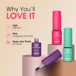 Colors Queen Nail Trend Glossy Nail Polish | Chip Resisting & Quick Drying Nail Paint with High Shine | 7 Toxin Free Formula | Long Lasting & Vibrant Nail Paint for Women (Rose Dust, 13ml) - Image 2
