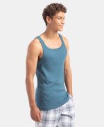 Jockey Men's Super Combed Cotton Regular Fit US26 Rib Square Neckline Gym Vest - Image 2
