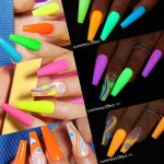 THR3E STROKES Gel Nail Polish Neon Gel Nail Polish Set Fluorescent Gel Polish Luminous Glow in Dark Gel Polish Orange Hot Pink Blue Yellow Green Purple Vibrant Spring Summer Gel Polish 7ML (UV/LED LIGHT REQUIRED) - Image 6