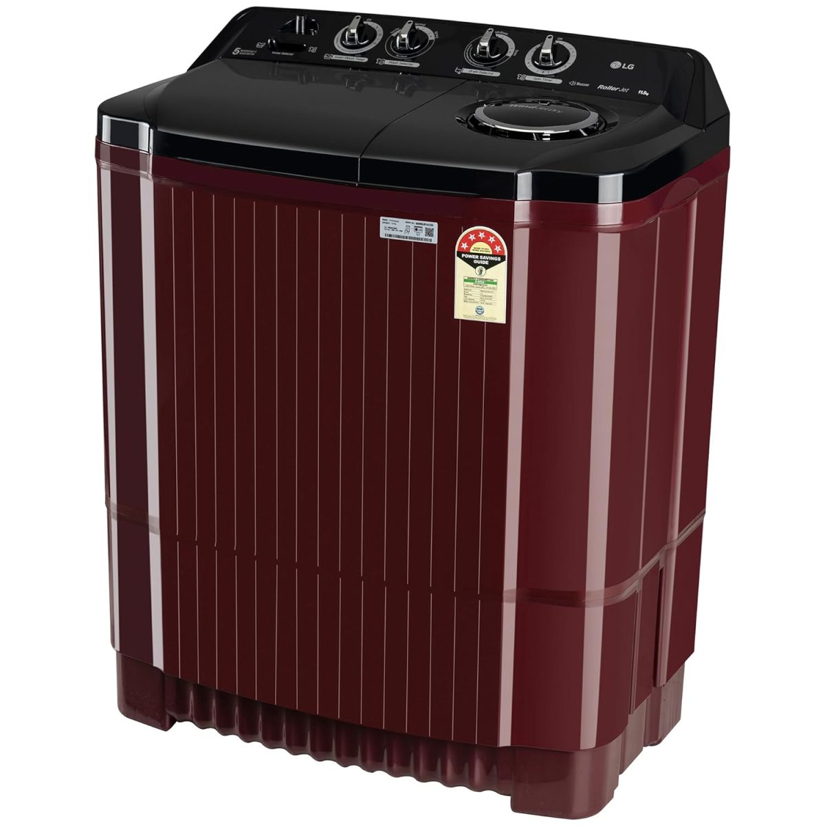 LG 11.5 kg, 5 Star, Roller Jet Pulsator with Soak, Wind Jet Dry Technology, Semi-Automatic Top Load Washing Machine (2025 Model, P115ASDAZ, Smart Filter & Rat Away feature) - Image 15