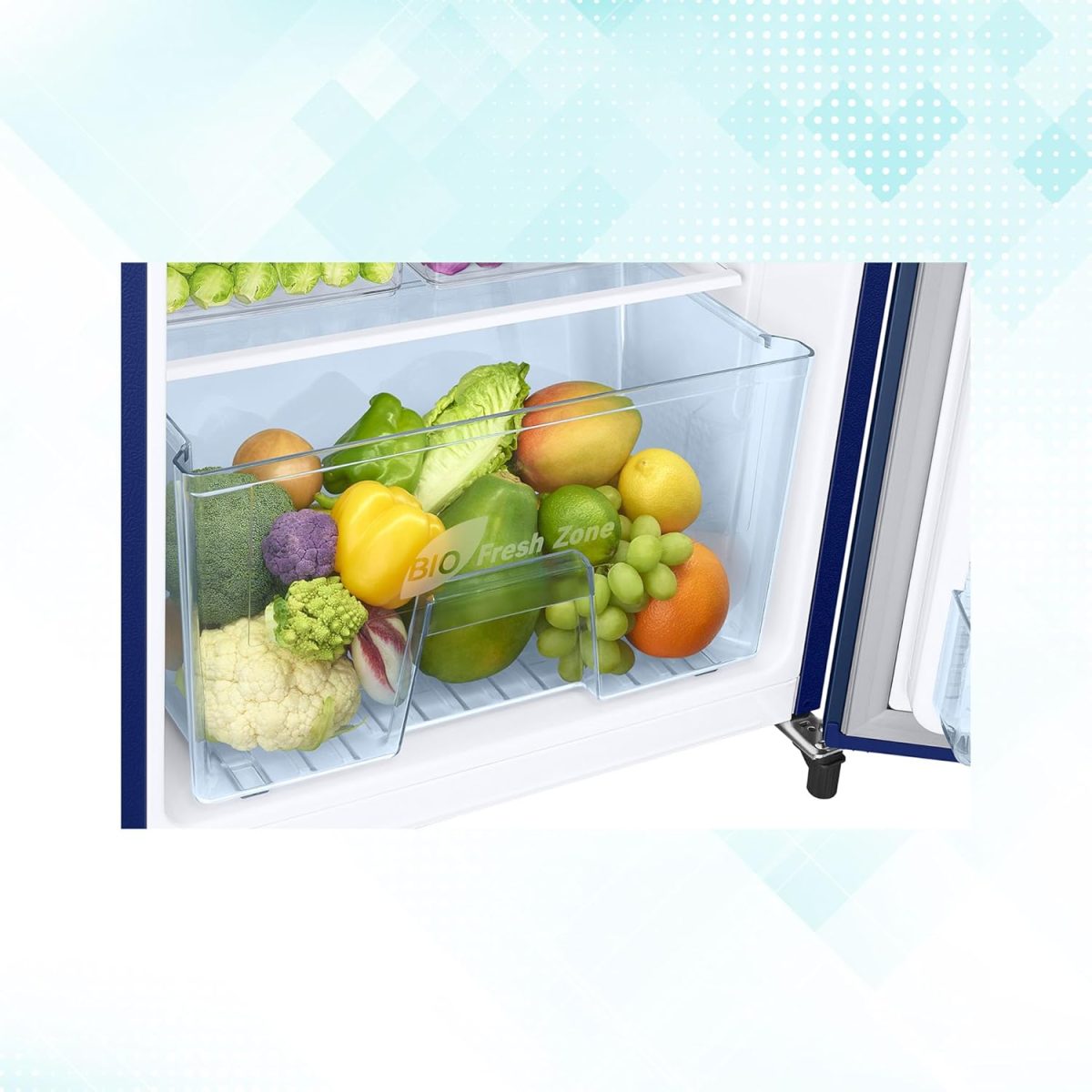 Samsung 183 L, 4 Star, Digital Inverter, Direct-Cool Single Door Refrigerator (RR20C1724CU/HL, Camellia Blue) - Image 6