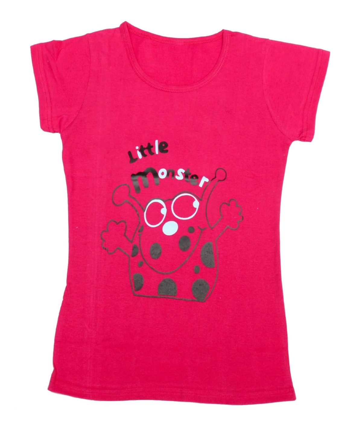 IndiWeaves Girls' Printed Half Sleeves T-Shirts and Leggings Combo (714-121310200-192422, Black, Pink, Magenta, White, Grey, 11-13 Years) Pack of 5 - Image 4