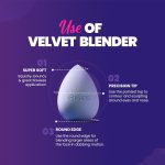 MARS Microfiber Velvet Beauty Blender for makeup | Less Wet & Dry Product Absorption | Premium Makeup Blender Sponge | Super Soft Velvety Texture | Latex Free | Skin Friendly - Image 6
