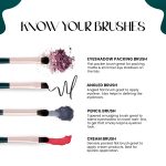 MARS Tools of Titan Brush Set of 8 with Holder | Face Makeup Brush Set with Ultra Soft Bristles (PACK OF 8) - Image 3