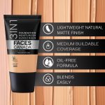 FACES CANADA Always On Shine Combo - All Day Hydra Matte Foundation - Rose Ivory 011 (18 ml) + Strobe Cream - Rose Gold (18ml) + Ultime Pro Makeup Fixer (50 ml) | Illuminating & Glowing Makeup Base | Long Lasting Makeup Setting Spray - Image 4