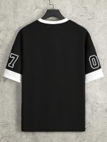 Jump Cuts||Printed Tshirt for Men||Drop Shoulder Tshirt for Men||Round Neck for Men||Cottonblend Oversized T-Shirt - Image 2