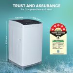 Haier 6 kg 5 Star Oceanus Wave Drum Washing Machine Fully Automatic Top Load (HWM60-AE, Moonlight Silver) - Image 6