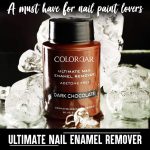 Colorbar Ultimate Nail Enamel Remover, Dark Chocolate, 80ml | Paraben Free | Enriched with Protein and Vitamin B5 | Infused with Olive Oil extracts | Strengthens and Moisturizes - Image 4