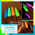 THR3E STROKES Gel Nail Polish Neon Gel Nail Polish Set Fluorescent Gel Polish Luminous Glow in Dark Gel Polish Orange Hot Pink Blue Yellow Green Purple Vibrant Spring Summer Gel Polish 7ML (UV/LED LIGHT REQUIRED) - Image 4