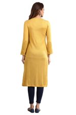 Aurelia Women's Synthetic Regular Fit Casual Kurta - Image 5