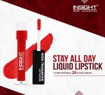 Insight Non Transfer Lip Color, Matte Finish, 4ml (18 Red Premiere) - Image 4